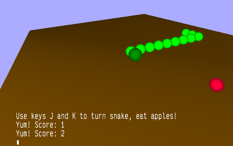 'Snake' written in turtleSpaces Logo