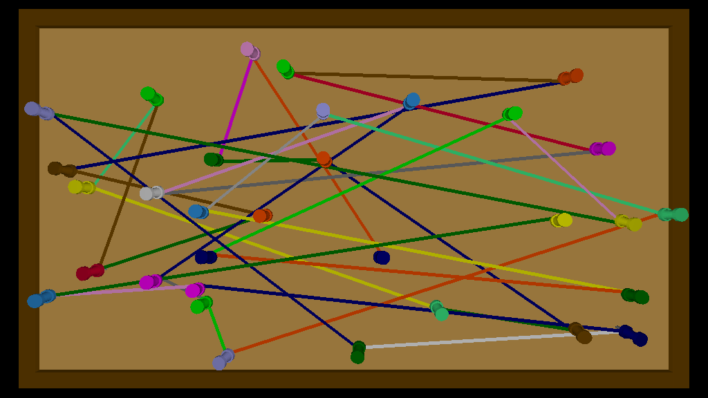 turtleArt Thumbtack String Corkboard