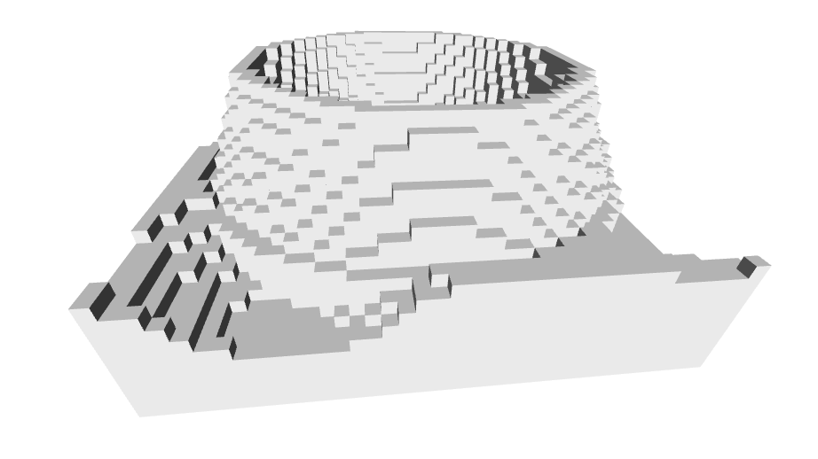 Creating 3D-printable landscapes and craters in Logo